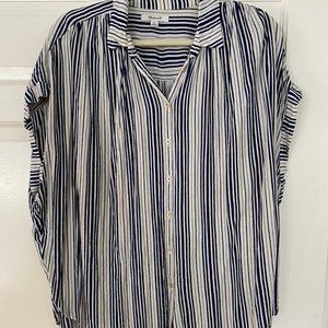 Madewell Central Drapey Striped Blouse